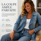 Veste trench en jean ouverte pour femme