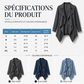 Veste trench en jean ouverte pour femme