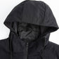 Trench coupe-vent à capuche mi-long pour homme