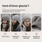 Bonnet en tricot d'hiver unisexe avec pompon