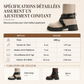 Bottines pour femme à bout rond avec bride à boucle, talon moyen épais et plateforme