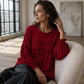 Haut femme coupe ample à franges