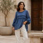 Haut femme coupe ample à franges