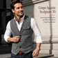 Gilet décontracté vintage pour homme, col en V
