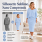 Ensemble sweatshirt épaules dénudées et robe camisole pour femme