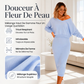 Ensemble sweatshirt épaules dénudées et robe camisole pour femme