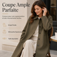 Trench long femme à boutonnage simple