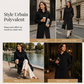 Trench long femme à boutonnage simple