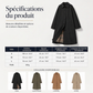 Trench long femme à boutonnage simple