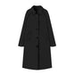 Trench long femme à boutonnage simple