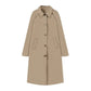 Trench long femme à boutonnage simple