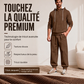 Ensemble sweat à capuche texturé et pantalon de survêtement pour homme