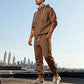 Ensemble sweat à capuche texturé et pantalon de survêtement pour homme