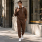 Ensemble sweat à capuche texturé et pantalon de survêtement pour homme