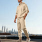 Ensemble sweat à capuche texturé et pantalon de survêtement pour homme