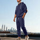 Ensemble sweat à capuche texturé et pantalon de survêtement pour homme