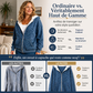 Sweat à capuche zippé à imprimé léopard pour femme