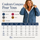 Sweat à capuche zippé à imprimé léopard pour femme