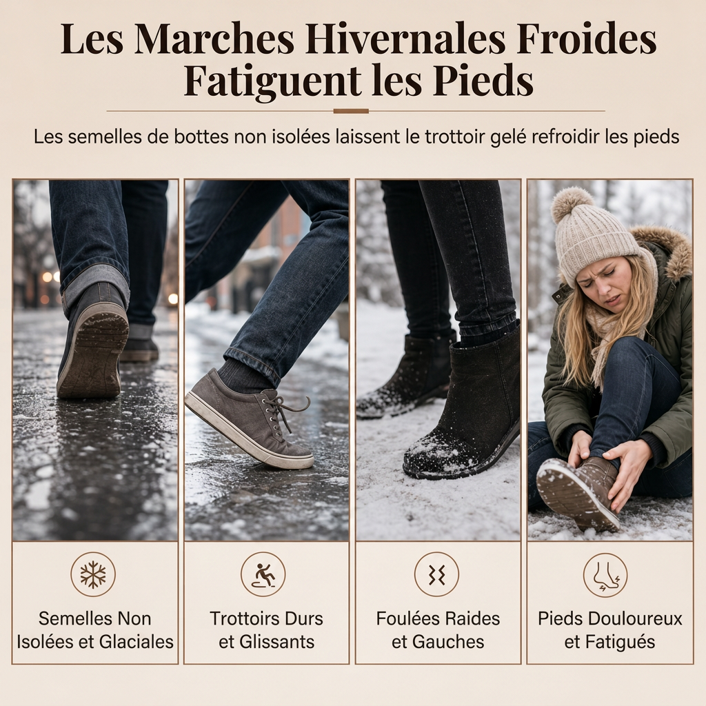 Bottes d'hiver doublées en polaire pour femme