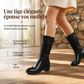 Bottes d'hiver doublées en polaire pour femme