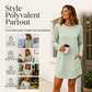 Robe t-shirt à manches longues pour femme avec poches
