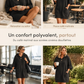 Sweat à capuche décontracté pour femme, couleur unie