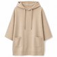 Sweat à capuche décontracté pour femme, couleur unie