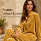 Ensemble pour femme : chemisier à manches longues à boutons et pantalon large