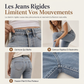 Jean en denim évasé rétro taille haute pour femme