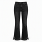Jean en denim évasé rétro taille haute pour femme