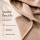 Pull en maille à capuche avec cordon de serrage pour femme