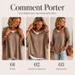Pull en maille à capuche avec cordon de serrage pour femme