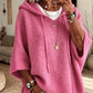 Pull en maille à capuche avec cordon de serrage pour femme