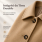 Manteau ajusté élégant à boutonnage simple pour femme