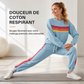 Ensemble 2 pièces décontracté pour femme : sweat à capuche et pantalon de survêtement