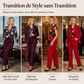 Ensemble de tailleur de bureau élégant 3 pièces pour femme