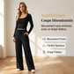 Ensemble pour femme : haut à col carré et pantalon large