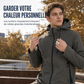 Coupe-vent ajusté à capuche pour homme