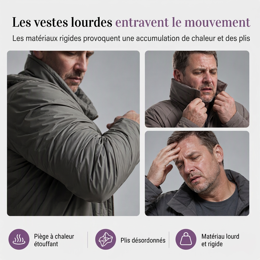 Coupe-vent ajusté à capuche pour homme