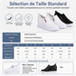 Chaussures à enfiler en cuir souple pour femmes, à semelle plate antidérapante avec rehausse invisible