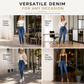 Women's High Waist Stretchy Denim Pants