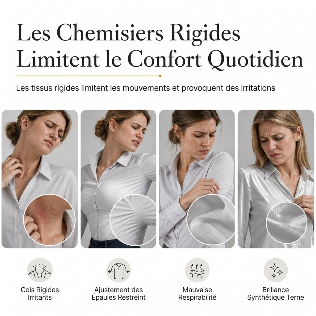 Blouse élégante pour femme en velours à manches longues