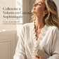 Blouse élégante pour femme en velours à manches longues