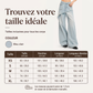 Jean large asymétrique à superpositions pour femme