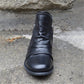 Bottes pour femmes élégantes et confortables en simili cuir PU, avec fermeture éclair latérale