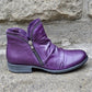 Bottes pour femmes élégantes et confortables en simili cuir PU, avec fermeture éclair latérale