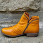 Bottes pour femmes élégantes et confortables en simili cuir PU, avec fermeture éclair latérale