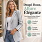 Blazer pour femme en maille torsadée avec bande latérale