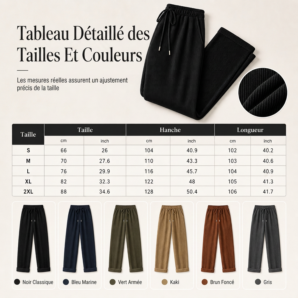 Pantalon large décontracté de mode pour femme, couleur unie