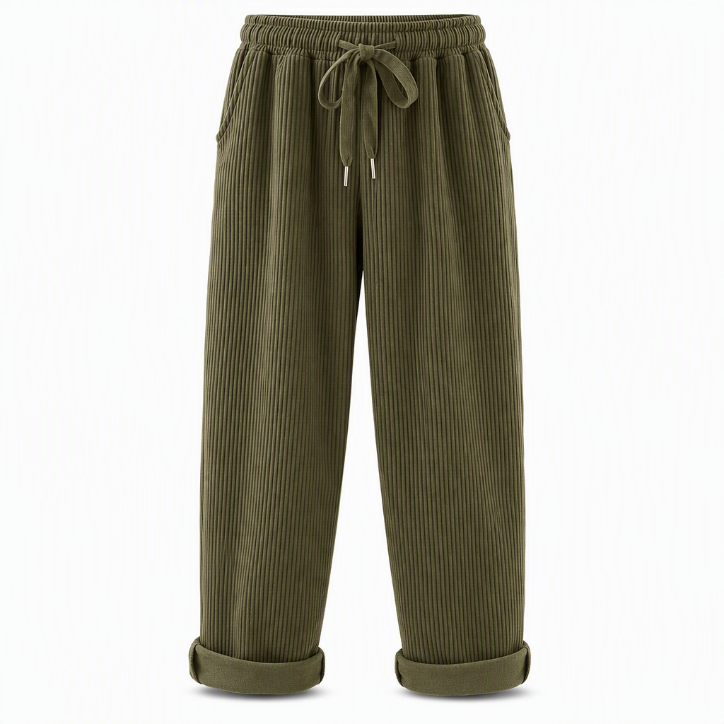 Pantalon large décontracté de mode pour femme, couleur unie
